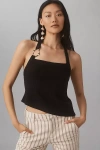 Reformation Ramona Knit Top In Black