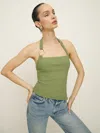 Reformation Ramona Knit Top In Crocodile