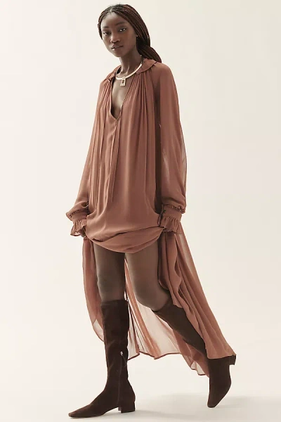Reformation Raven Knee-high Boots In Brown