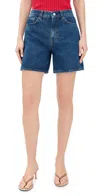 Reformation Raye Mid Rise Relaxed Jean Shorts 6 Cleary
