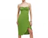 Reformation Rayna Midi Dress In Green In Green