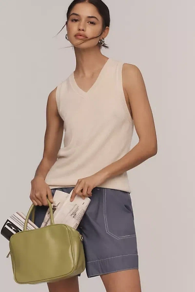Reformation Reese Cashmere Sweater Tank Top In Yellow