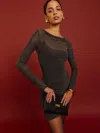 Reformation Reese Knit Dress In Gray