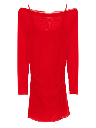 Reformation Reese Knit Dress In Red