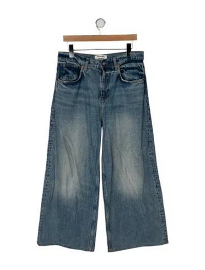 Pre-owned Reformation Relaxed Fit Jeans In Blue