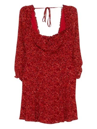 Reformation Remi Dress In Red