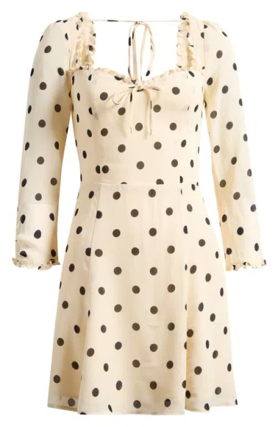 Reformation Remi Floral Long Sleeve Minidress In Multi