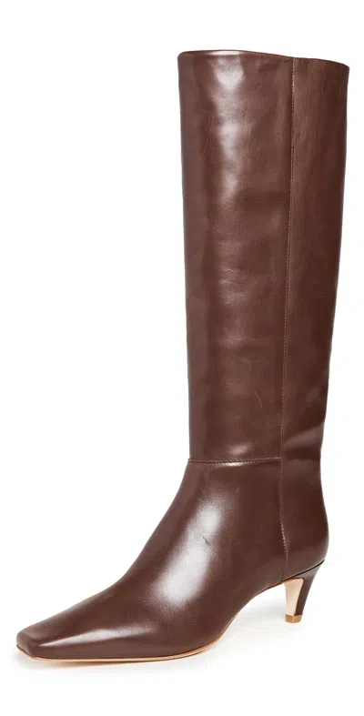 Reformation Remy Boots In Chestnut