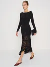 Reformation Robe En Maille Renee Noir L In Black