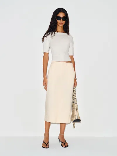 Reformation Renee Skirt Ivory 10 In White