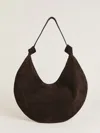 Reformation Rhea Hobo Bag In Boss Suede