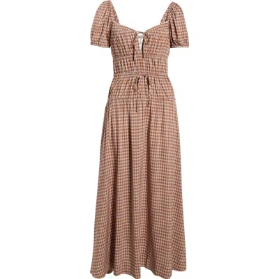 REFORMATION REFORMATION RHETT COTTON BLEND GINGHAM
