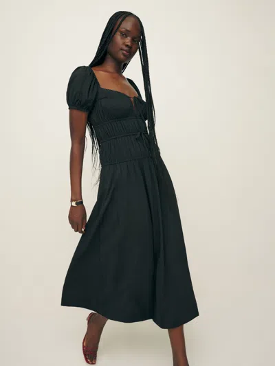 Reformation Rhett Dress In Black
