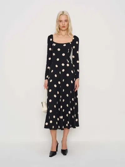 Reformation Rinna Dress Black 12