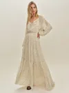 Reformation Robe Becca In Ivoire