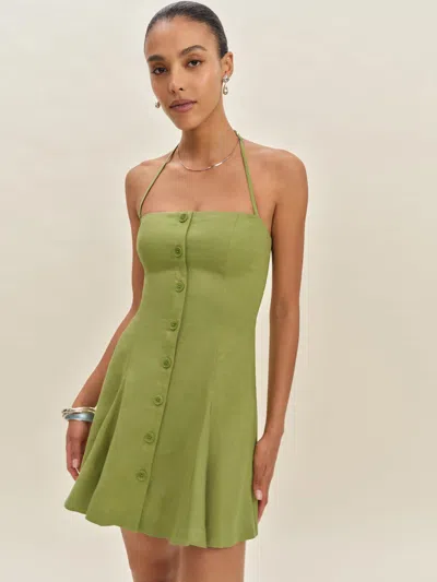 Reformation Robe En Lin Derin