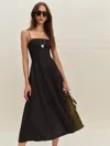 Reformation Robe En Lin Monette