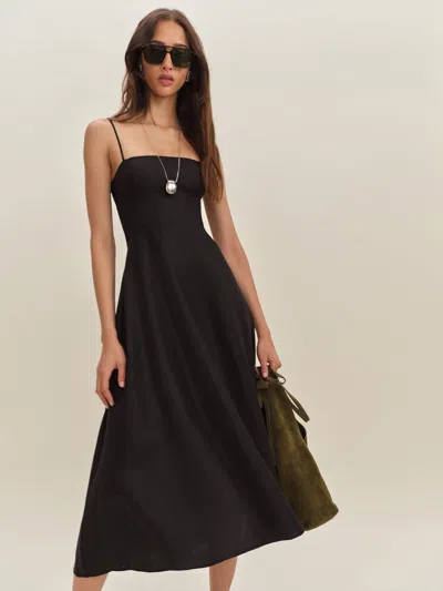 Reformation Robe En Lin Monette