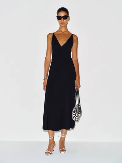 Reformation Robe En Maille Gwen Noir L