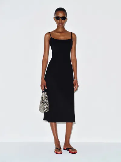 Reformation Robe En Maille Lavinia Noir L