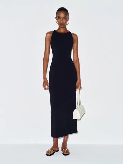 Reformation Robe En Maille Teddi Noir L