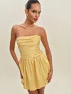Reformation Robe En Satin Clea