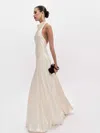 Reformation Robe En Satin Roy In White