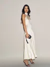 Reformation Robe En Soie Katelyn Ivoire 34 In White
