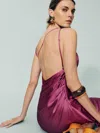 Reformation Robe En Soie Scotia