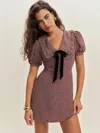 Reformation Robe Kaylia In Marron