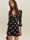 Reformation Robe Lyssa In Black