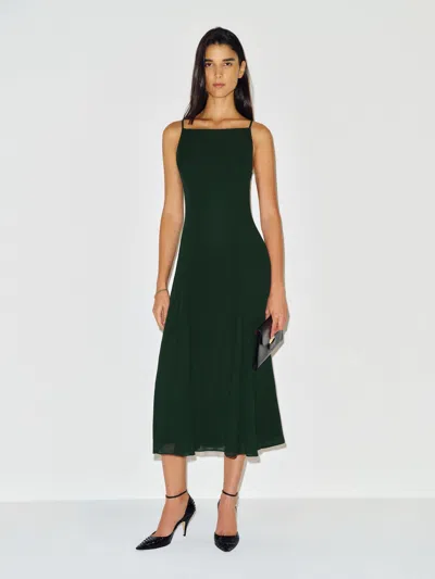Reformation Robe Marcina Vert 34 In Black