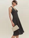Reformation Robe Sofia In Noir