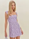 Reformation Robe Tanis In Blue
