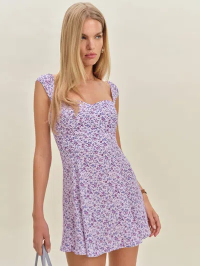 Reformation Robe Tanis In Blue