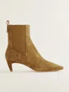 Reformation Roberta Ankle Boot In Bog Suede