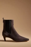 Reformation Roberta Snip-toe Kitten-heel Boots In Brown