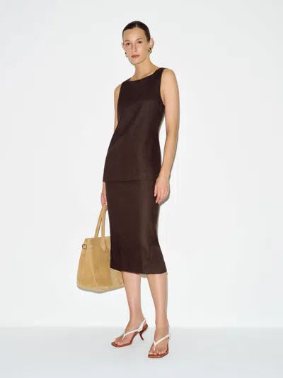 Reformation Robin Linen Two Piece Brown 12