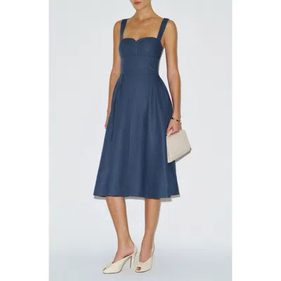 Reformation Roma Sleeveless Linen Dress In Transparent