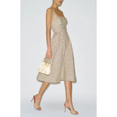 Reformation Roma Linen Sundress In Brown