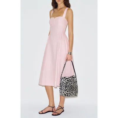 Reformation Roma Sleeveless Linen Dress In Pink