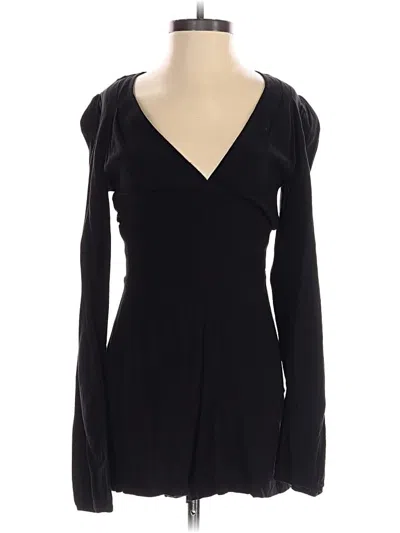 Pre-owned Reformation Romper In Black