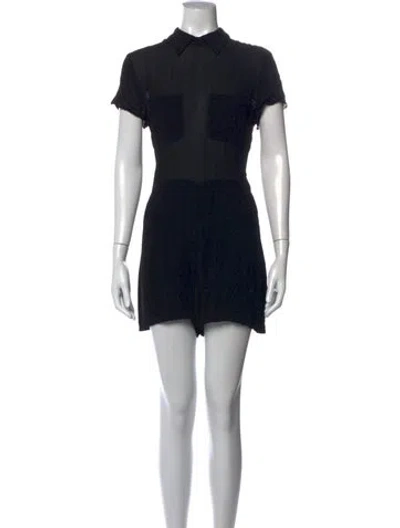 Pre-owned Reformation Romper In Black