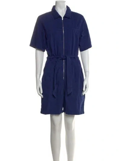 Pre-owned Reformation Romper In Blue