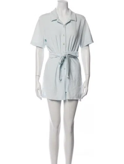 Pre-owned Reformation Romper In Blue