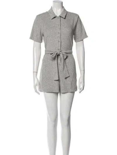Pre-owned Reformation Romper In Gray
