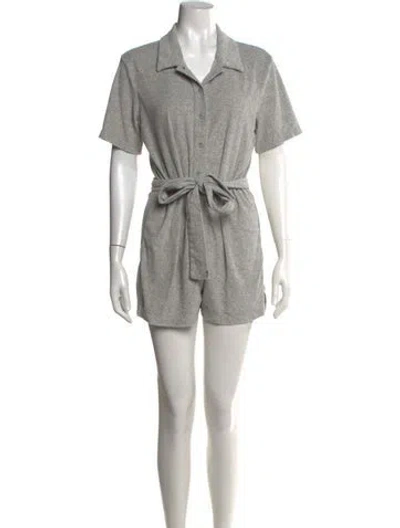 Pre-owned Reformation Romper In Grey