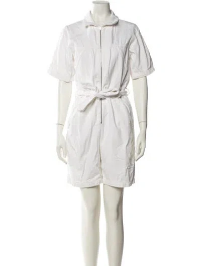 Pre-owned Reformation Romper In White