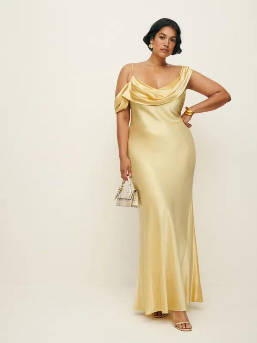 Reformation Ronda Silk Dress Es In Sunshine | ModeSens