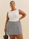 Reformation Rory Linen Skirt Es In Remy Check